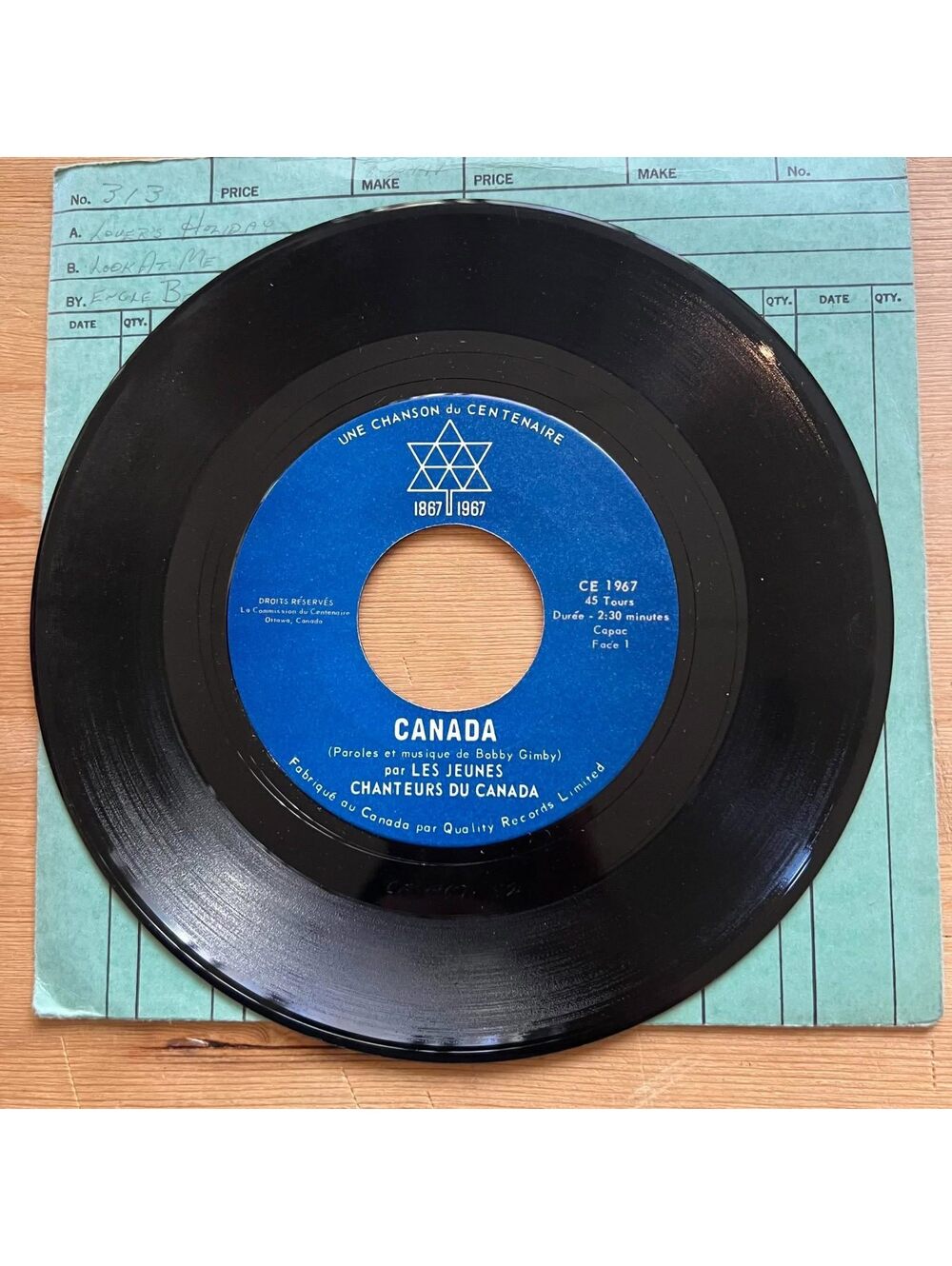 The Young Canada Singers - Canada 45rpm VG+ R91
